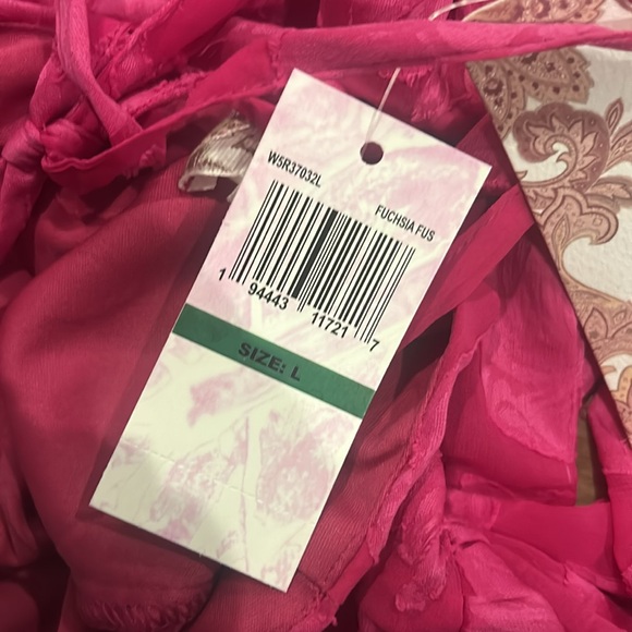 NWT Band Of The Free Dresses Kiss Me Fuchsia Peplum Mini Dress - Picture 8 of 9